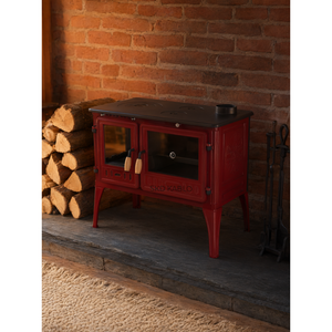 Estufa de Leña de Hierro Fundido, Chimenea Clásica de Combustible Sólido para Calefacción del Hogar, Suministro OEM - Product Image 3