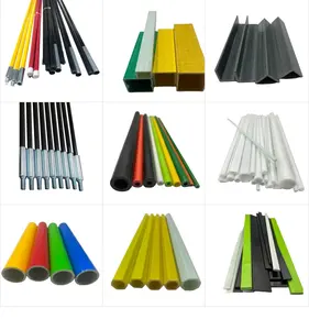 High quality vegetable greenhouse fiberglass arched shed support tube grp/frp pole fiberglass farm rod for agriculture