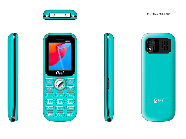 Qtel Q5031 Feature Phone 1.77 Inch TFT Display Triple SIM BL-5C Battery Camera MP3/MP4 Wireless FM Torch Spanish