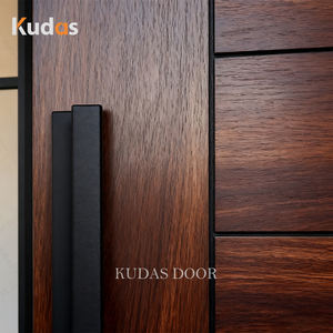 Benutzer definierte Villa Big Size Luxus Walnuss Massivholz Außen Eingangstür Moderne Aluminium <span class=keywords><strong>Front</strong></span> Eingang Pivot Türen - Product Image 3