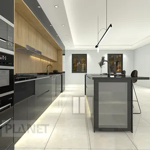 Armoire de cuisine entièrement en aluminium, modulaire, nouveau modèle, populaire en malaisie,