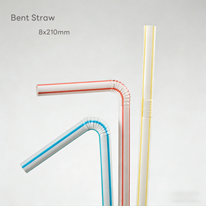 Cannucce in PP Personalizzate con Logo, Ecologiche e Alla Moda, Monouso <span class=keywords><strong>per</strong></span> Negozi di Bubble Tea, Caffè e Ristoranti - Product Image 2