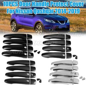 10x/8x Cache de protection de poignée de porte extérieure de voiture pour Nissan Qashqai J11 2014 2015 2016 2017 2018 2019 - Product Image 1