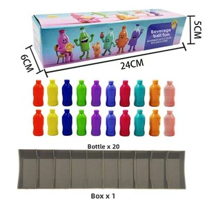 Jeu de bouteilles à toucher en plastique colorées et amusantes pour <span class=keywords><strong>la</strong></span> mémoire, jeu de correspondance de boissons, entraînement à <span class=keywords><strong>la</strong></span> pensée logique et au raisonnement, jouets éducatifs - Product Image 4