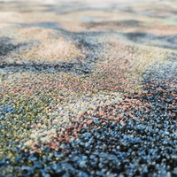 Tapis tufté à la main de luxe personnalisé en laine de Nouvelle-Zélande et soie de bambou, style abstrait, pour hôtel, villa, salon, projet