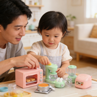 Mini four à riz, mini four, mini presse-agrumes, mini cuiseur vapeur en plastique pour maison de poupée, jouet de décoration pour enfants de 5 à 14 ans, unisexe