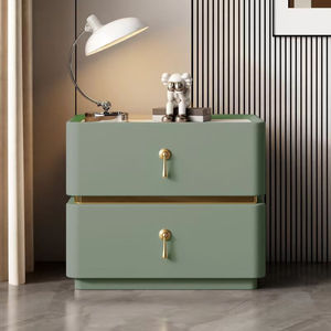 Bán buôn Tủ đầu giường OEM ODM hai ngăn kéo không thấm nước bảng đá bề mặt tùy chỉnh kích thước cao cấp đầu giường cho phòng ngủ - Product Image 5