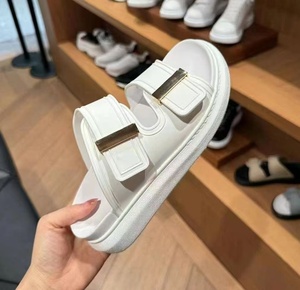 McQueenes women's new summer flat <b>sandals</b>, featuring stylish anti-slip PVC lining, women's shoes that are soft, simple - Product Image 4