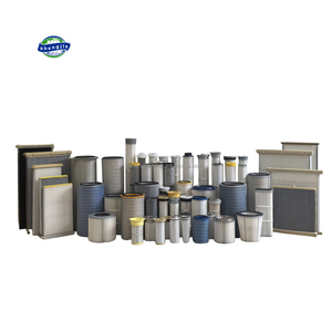 Laser Cắt lọc xếp li Bộ lọc không khí Cyclone xung xi măng Silo <span class=keywords><strong>Polyester</strong></span> lọc bụi - Product Image 1