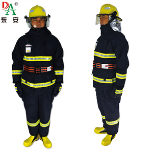 Traje <span class=keywords><strong>de</strong></span> Bombero DongAn ZFMH <span class=keywords><strong>2022</strong></span>, 100% Aramida <span class=keywords><strong>de</strong></span> 4 Capas, Nomex IIIA, Color Azul Marino/Amarillo, Estándar GA10-2014 - Product Image 4