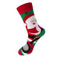 Chaussettes de Noël pour femmes, mi-mollet, à motifs de bonhomme de neige, sapin de Noël et renne, chaussettes longues à thème festif, chaussettes de mode en gros