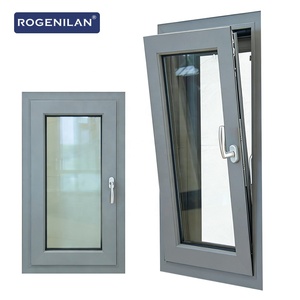 Ventana Abatible y Giratoria de Aluminio AS2047 Personalizada Rogenilan, Ventana Abatible con Vidrio Templado y Malla - Product Image 1