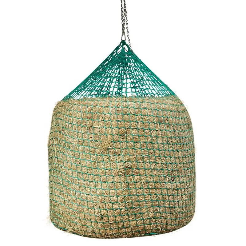 Horshi Wholesale Hangable Feeding Hay Net for Round Hay Bales - Size: 1.25 x 1.6 m/1.5 x 1.8 m, Mesh Size 4.5 x 4.5 cm