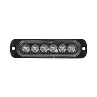 6 feux stroboscopiques LED IP67 pour camion, rouge 12V, feux latéraux universels pour camion, plusieurs couleurs et abat-jour transparents