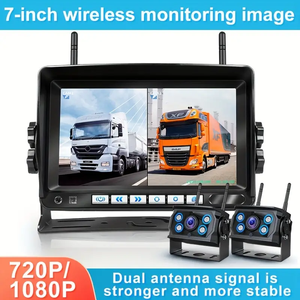 Wireless Backup <b>Camera</b>-7 Inch 2-Channel <b>Camera</b> Display Reverse Monitoring Aid for Truck Wireless-7-x36-2 Wireless Backup <b>Camera</b> - Product Image 6