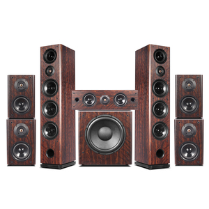 Sistema de Sonido Envolvente 7.1 para el Hogar, Sistema de Cine en Casa de Madera con Altavoces de Alta Fidelidad - Product Image 1