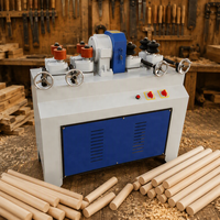 Machine à fabriquer des tiges rondes en bois, des poignées de pelle en bois, des bâtons et des chevilles, diamètre 15-60 mm
