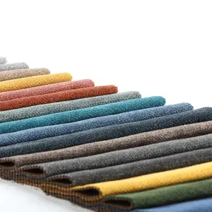 批发家纺100% 涤纶沙发材料平绒羊毛家具面料