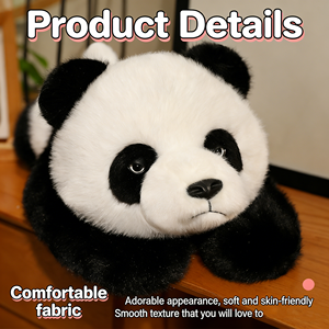 Bambola Regalo di Compleanno per Bambini, Ultima Bambola Panda Stile Festa con Medaglia, Peluche Kawaii Fatto a Mano, Cartone Animato <span class=keywords><strong>Anime</strong></span> Carino da Abbracciare - Product Image 6