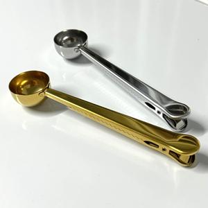 Pei Jiale Stainless Steel <b>Coffee</b> Measuring Spoon 2 In 1 With Sealing Clip For Ice Cream And <b>Coffee</b> - Product Image 4