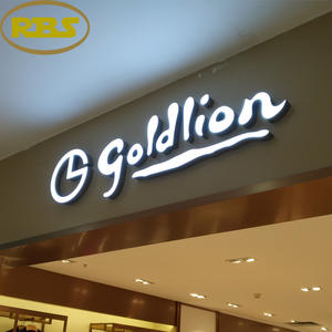 Precio de fábrica, nombre comercial personalizado, logotipo 3D, letrero de letras de Metal, letras publicitarias de pista de carreras con luces Led, logotipo de pared - Product Image 3