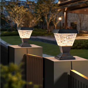 <strong>Solar</strong> <strong>Lamp</strong> <strong>Post</strong> Light Outdoor Waterproof Wall Gate Light Pillar <strong>Lamp</strong> for House Garden Street Fence Landscape Decoration - Product Image 2