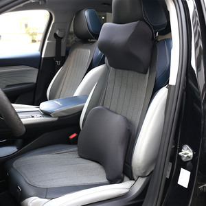 Cojín de soporte lumbar para asiento de coche Saien, cojín trasero de espuma viscoelástica, almohada para el cuello, silla de oficina, respaldo, reposacabezas, conjuntos de cojines - Product Image 1