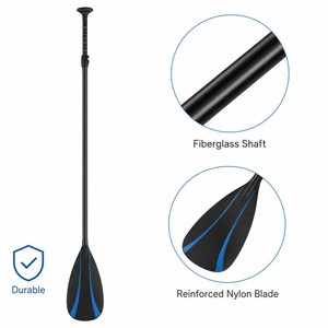 Pagaie de SUP en fibre de verre Zeroring 3 pièces avec lame en nylon renforcée, réglable pour planche à pagaie <span class=keywords><strong>gonflable</strong></span>, fourniture OEM - Product Image 4