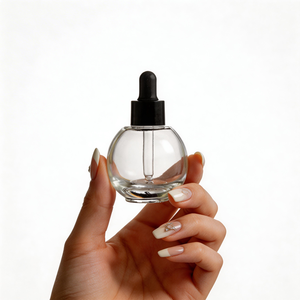 Envase de Lujo para Esmalte de Uñas con Líquido Esencial, 10ml 20ml 30ml 50ml, Botella de Vidrio Transparente con Base Esférica y Gotero - Product Image 5