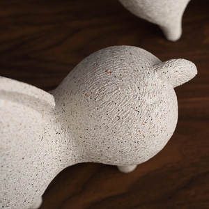 Juego de 2 Figuras Abstractas de Caballo Tang, Cerámica Hecha a Mano, Decoración de Mesa para Sala de Estar, Decoración del Hogar - Product Image 4