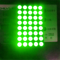 Layar LED Hijau Katoda Bersama Titik 5mm, Layar LED Matriks Titik 2 Inci, Array 5x7