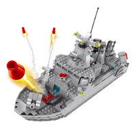 Juego de bloques de construcción creativo STEM DIY, barco de guerra temático, barco de juguete, acorazado, barco de guerra, barcos militares, destructor de la Marina, juego de ladrillos