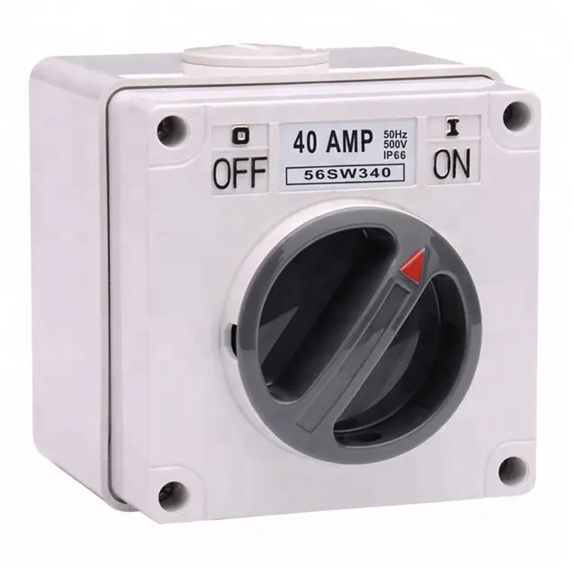 Good Price Australia IP66 Waterproof Switches Industrial 56 Series Three Phase Isolator Switch Ac Isolator Switch 500V