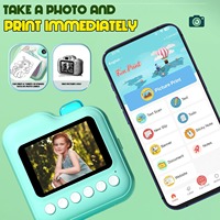 Appareil photo numérique pour enfants mignon dessin animé Mini enfants jouets 1080p HD capteur CMOS MP3 corps en plastique 2 ''écran LCD application de connexion cadeau