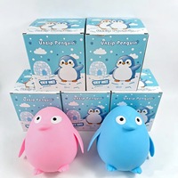 Jouet Squishy Géant Pingouin 18cm, en Caoutchouc à Remontée Lente, Anti-Stress et Fidget pour Filles et Garçons, Animal Mignon Kawaii, Cadeau de Décompression