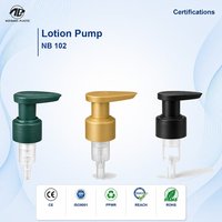 Pompe distributrice de lotion à finition mate, à ressort, pour extérieur, gauche et droite, 24mm 28mm, pour distributeur de liquide, tête de pompe à crème, bouteille PPWR