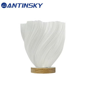 Lámpara de Escritorio 3D ANTINSKY, Plegable, para Dormitorio, Mesita de Noche, 3 Niveles de Intensidad, Luz Nocturna LED, Ambiente de Cafetería, Estilo ART DECO - Product Image 2