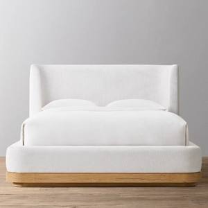 Lit plateforme en bois massif au design moderne, ensemble de meubles de chambre à coucher, confortable, durable, bois intelligent - Product Image 2