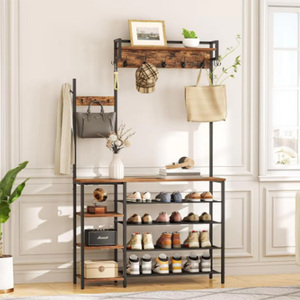 Gran oferta, Banco de entrada moderno con Zapatero y árbol de salón, solución de almacenamiento práctica para el hogar - Product Image 3