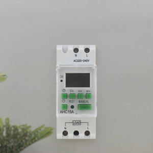 LCD Digital Electric Smart Programmable <b>Timer</b> <b>Switch</b> AHC30A 24 Hours Weekly Automatic Control Battery Powered IP44 Copper 16A - Product Image 3