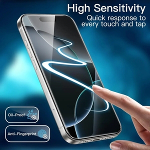 Verre trempé HD 2.5D de qualité supérieure, dureté 9H, anti-traces de doigts, anti-rayures, film 9H pour <span class=keywords><strong>iPhone</strong></span> 18-11 Samsung S25 24 <span class=keywords><strong>23</strong></span> Ultra - Product Image 4