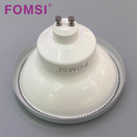 FOMSI 7W AR70 AR111 GU10 Spot LED avec couvercle en plastique et corps en aluminium, ampoule LED AR111 AC85-265V