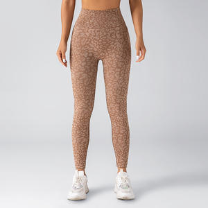 Leggings léopard sans couture Fitness femmes fesses froncé pantalons de Yoga Gym Push up collants Scrunch taille haute Leggins vêtements de sport pour femmes - Product Image 4