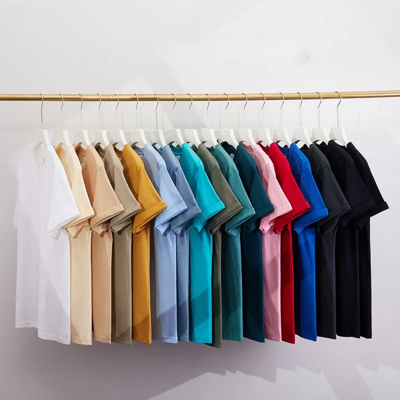 MT2336 Manufactory Supply Wholesales Custom 18 Color 4XL 230g 100% Cotton T Shirt Blank T Shirt For Men