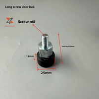 Rueda Anticolisión para Cerradura de Puerta 25*14*M8, Protector de Puerta de Coche, Repuestos para Ascensor, Dispositivo de Gancho para Cerradura de Puerta de Ascensor, Apto para Ascensores