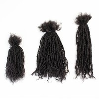 Jiffy Hair 2024 Nouvelle Extension de Dreadlocks à Texture 100% Cheveux Humains, Locs Crépues et Bouclées, Cheveux Africains Originaux