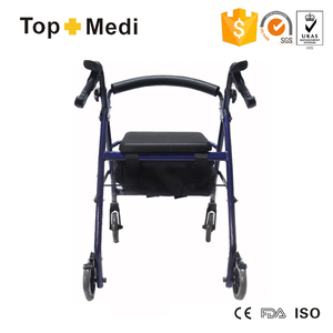 <span class=keywords><strong>Médical</strong></span> léger de soins aux personnes <span class=keywords><strong>âgée</strong></span>s handicap Quatre <span class=keywords><strong>fauteuil</strong></span> roulant panier à roulettes - Product Image 2