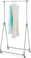 Porte-vêtements pliable réglable en hauteur sur roulettes, séchoir à linge pliable