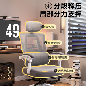 Ergonomic Office Chair Height Adjustable Swivel With Lumbar Support For Home Study Commercial Use - Product Image 2