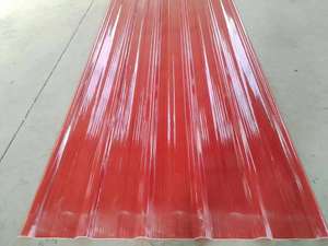 แผ่น<span class=keywords><strong>หลังคา</strong></span>โปร่งใสแบบสี่เหลี่ยมคางหมูวัสดุโพลีเมอร์ไฟเบอร์กลาสเสริมแรงแผ่นหลังคา - Product Image 4